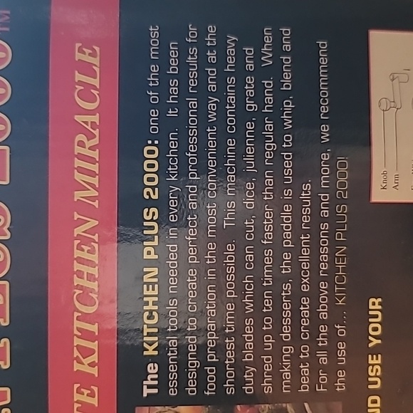 Kitchen Plus 2000 The Ultimate Kitchen Miracle Chopper Slicer & Juicer Recipe-Bk - Picture 6 of 6